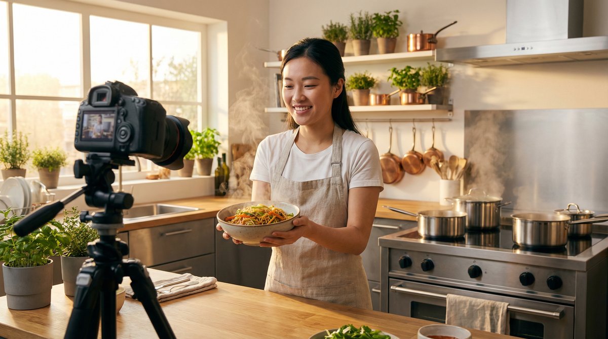 偷拍美食视频教程